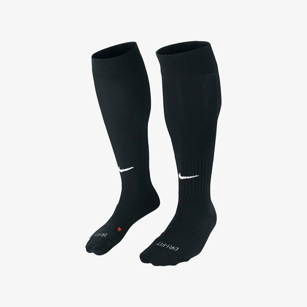 NEW Nike Classic Cushioned Soccer Socks Black/White Size M, M 6-8/W 6/10